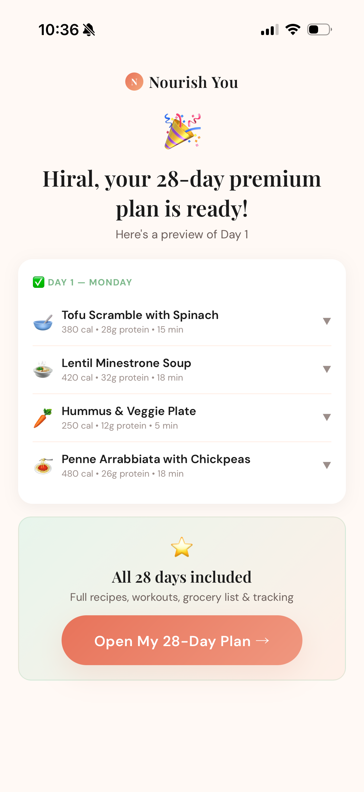 Plan ready celebration